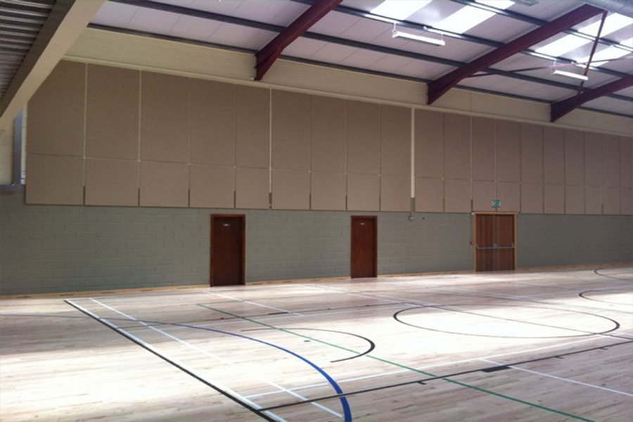 Basketbol Salonu Kumaş Kaplı Panel Uygulaması