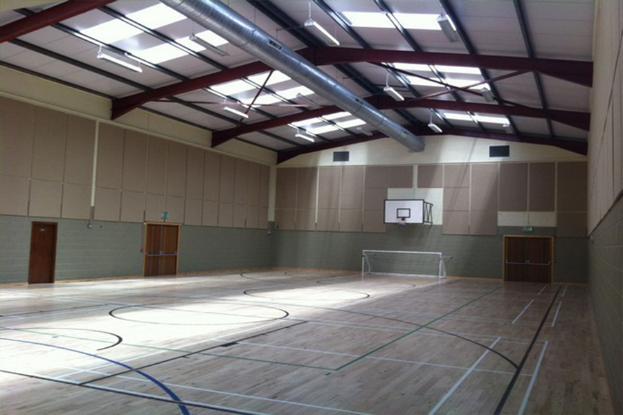 Basketbol Salonu Kumaş Kaplı Panel Uygulaması