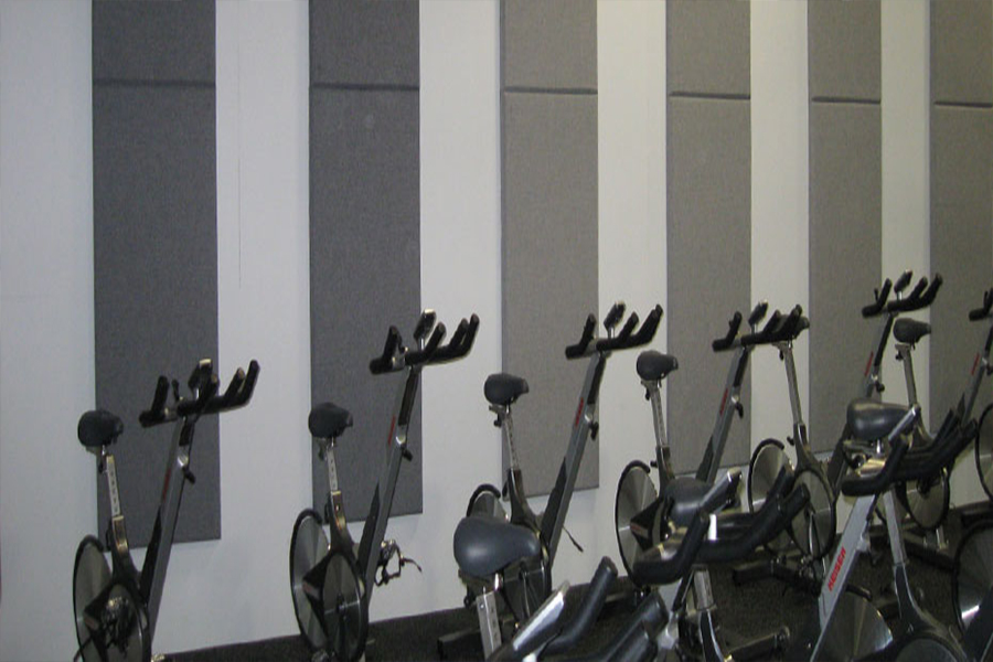 Fitness Salonu Ses Emici Kumaş Panel Uygulaması