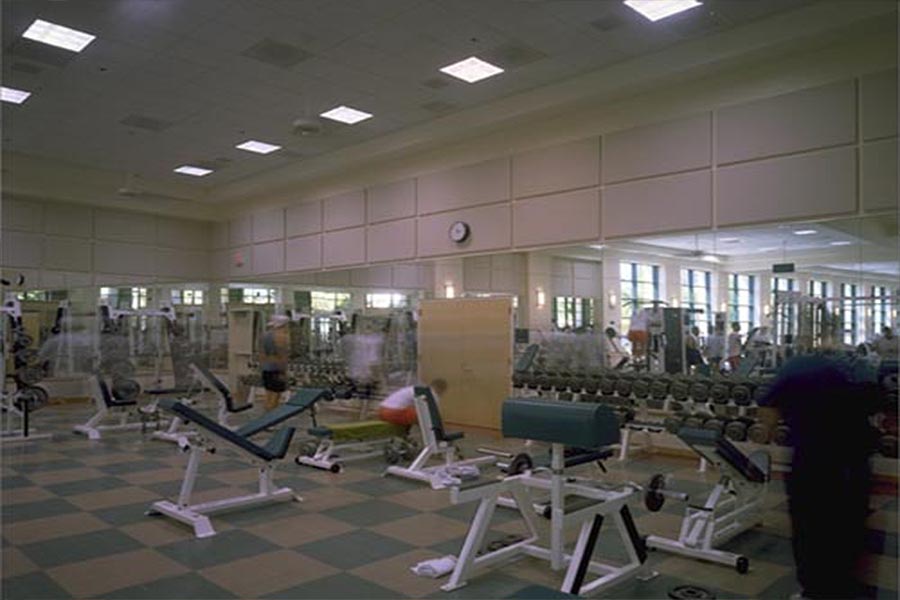 Fitness Salonu Kumaş Kaplı Panel Uygulaması