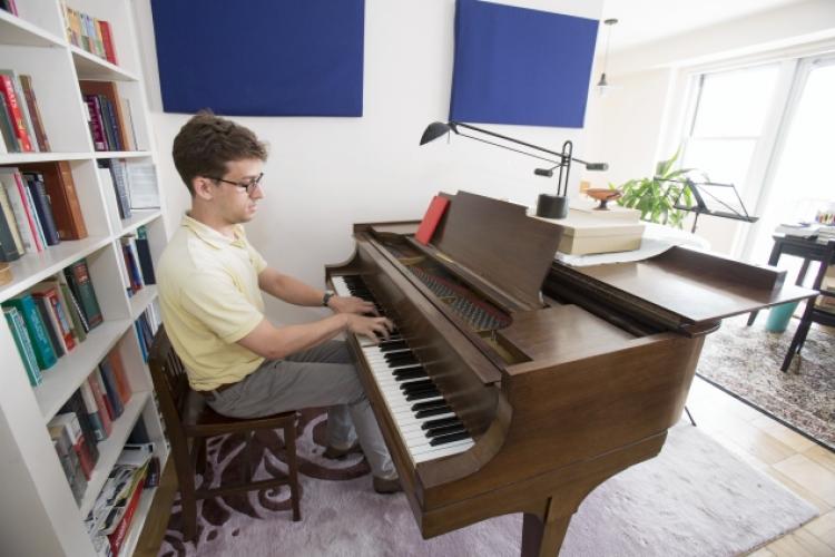 Piyano Odası Ses Emici Kumaş Panel Uygulaması